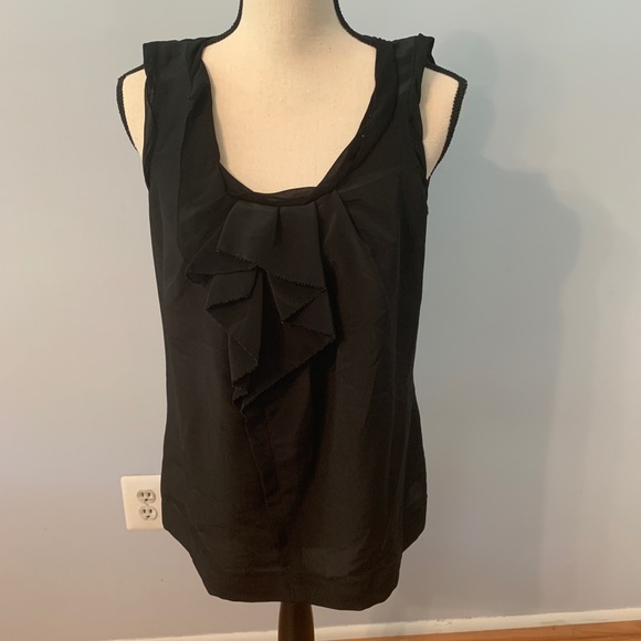 Bcbgeneration Ruffle Chiffon Tank Top - Picture 1 of 6